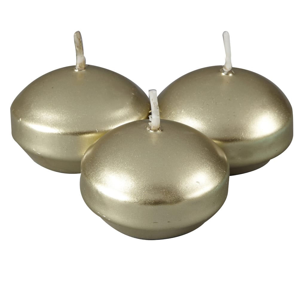Ashland Metallic Floating Candles Value Pack Gold Img